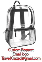 Load image into Gallery viewer, Classic 17 inch Clear Backpack