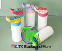 Load image into Gallery viewer, Kids Sippy Tumbler 12oz. (STRAIGHT)(Straw included)