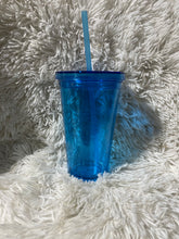 Load image into Gallery viewer, 16oz. Double insulated plastic cups with lid and straw (non-sublimation)
