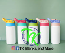 Load image into Gallery viewer, Kids Sippy Tumbler 12oz. (STRAIGHT)(Straw included)
